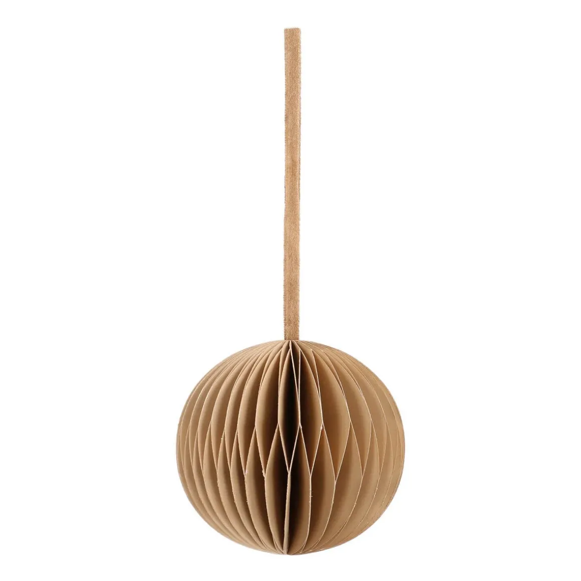 Papieren Kerstbal | Taupe | 8 Cm