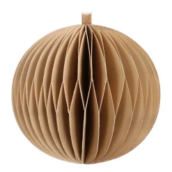 Papieren Kerstbal | Taupe | 8 Cm