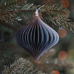 Papieren Kersthanger Ui-vorm | Royal Blue | 8 Cm