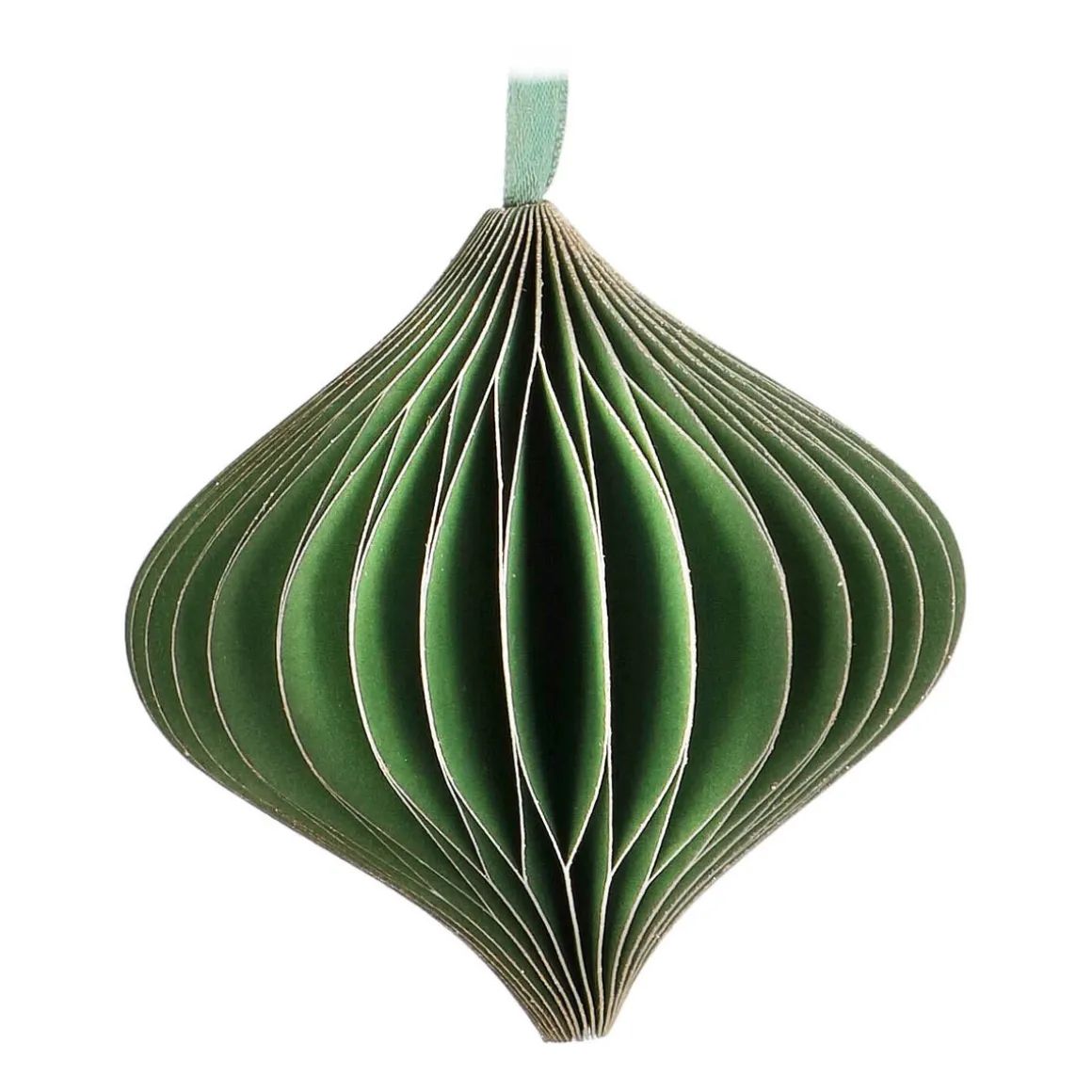 Papieren Kersthanger Ui-vorm | Cottage Green | 8 Cm