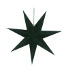 Papieren Kerstster | Donkergroen | 60 Cm | 7-punts | Velvet