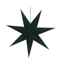 Papieren Kerstster | Donkergroen | 60 Cm | 7-punts | Velvet