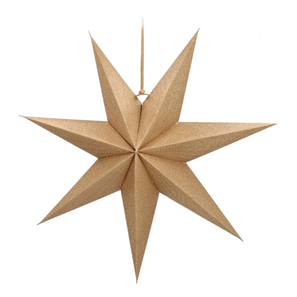 Papieren Kerstster | Goud | 45 Cm | 7-punts
