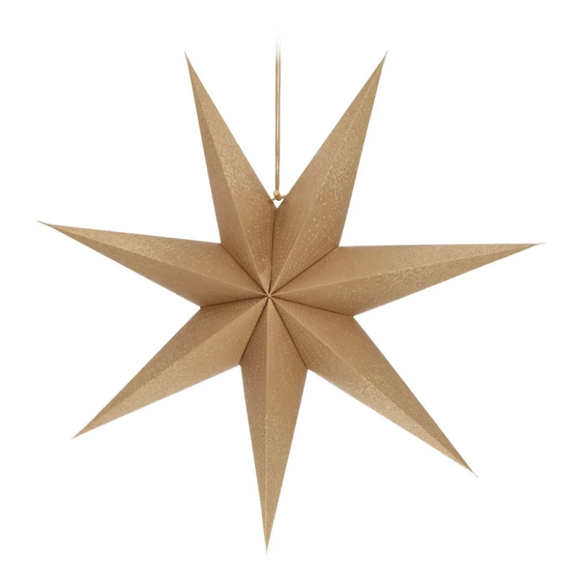 Papieren Kerstster | Goud | 60 Cm | 7-punts
