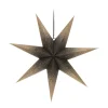 Papieren Kerstster | Goud-zwart | 60 Cm | 7-punts