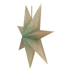 Papieren Kerstster | Groen | 45 Cm | 7-punts