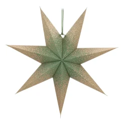 Papieren Kerstster | Groen | 45 Cm | 7-punts