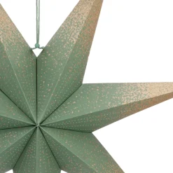 Papieren Kerstster | Groen | 60 Cm | 7-punts