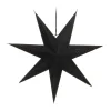 Papieren Kerstster | Zwart | 60 Cm | 7-punts | Velvet