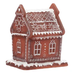 Peperkoekhuis | Led-verlichting | Polyresin | 17cm