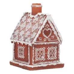 Peperkoekhuis | Led-verlichting | Polyresin | 18cm