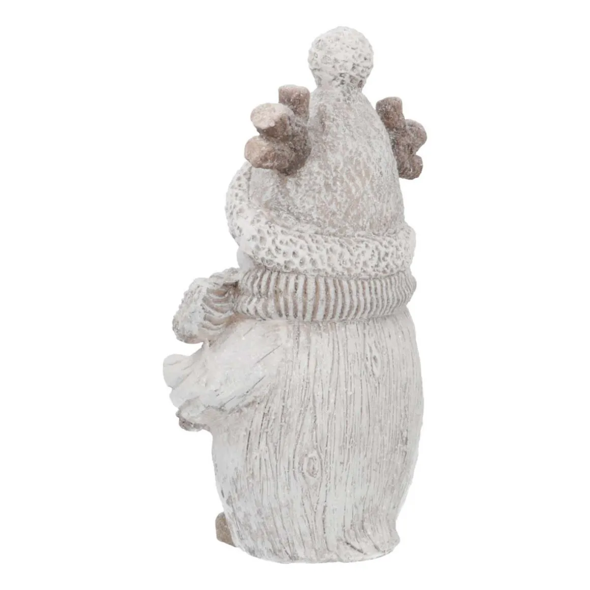 Pinguinfiguur | Led-verlichting | Grijs | 44cm