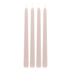 Rechte Taupe Dinerkaarsen