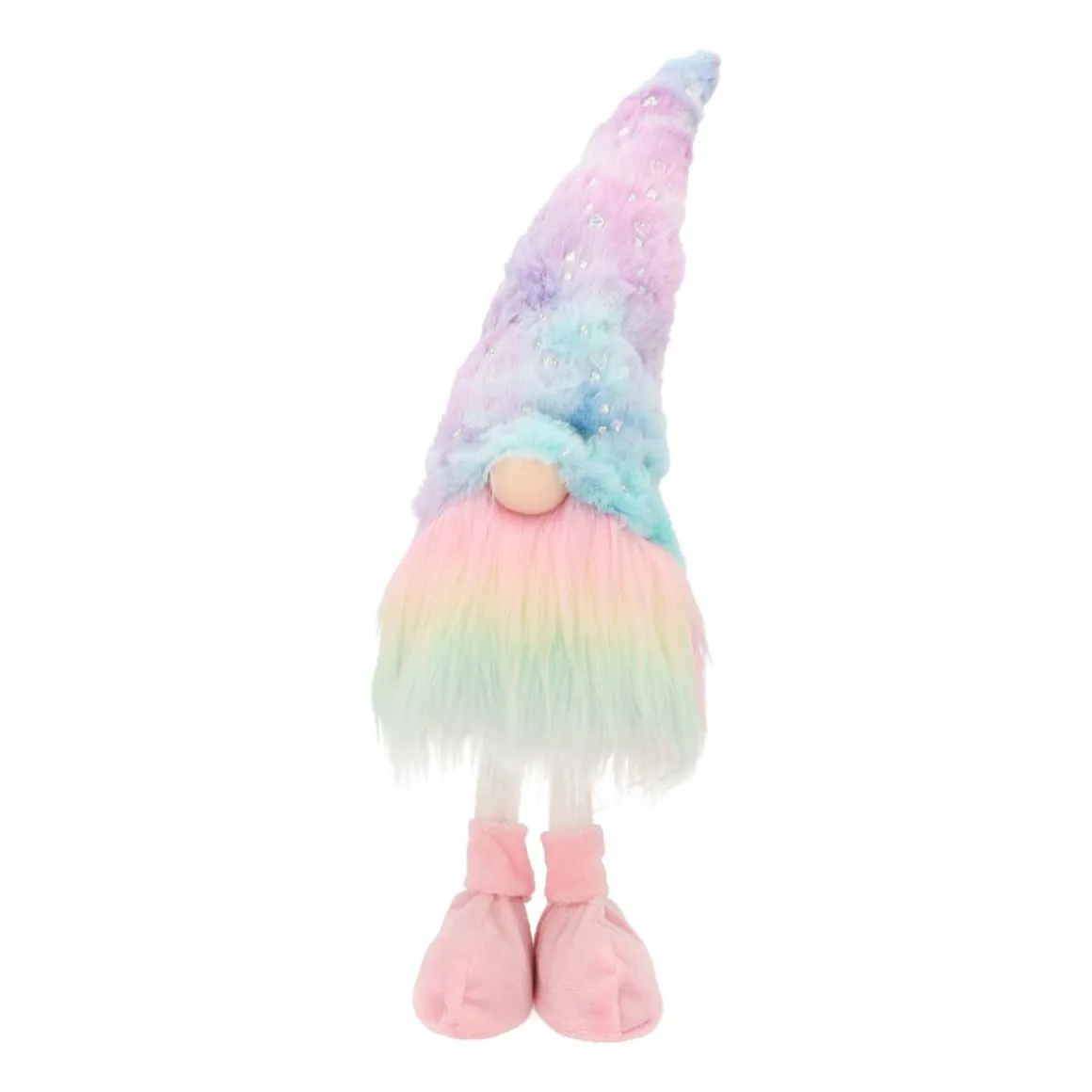 Regenboogkleurige Staande Gnoom | Stof | 45cm