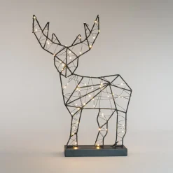 Rendier Kerstverlichting Binnen | 40 Cm | Zwart