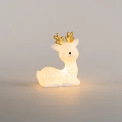 Rendier Porselein Wit 12,5cm LED