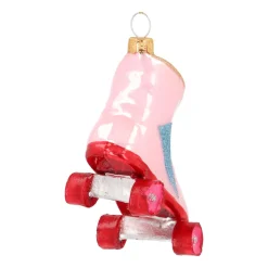 Retro Roze Rolschaats Kersthanger