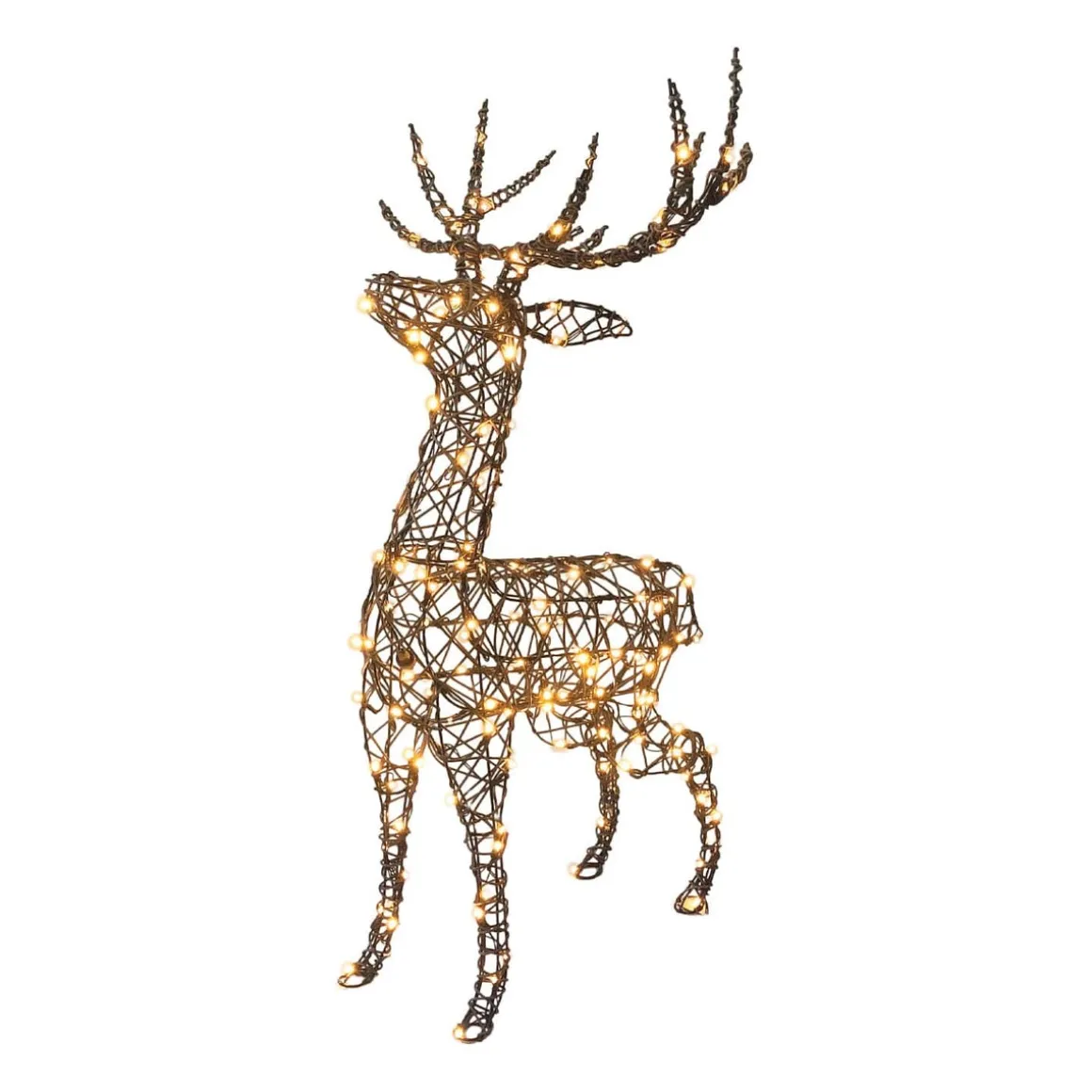 Rieten Rendier Kerstverlichting | 100 Cm | LED Met Timer