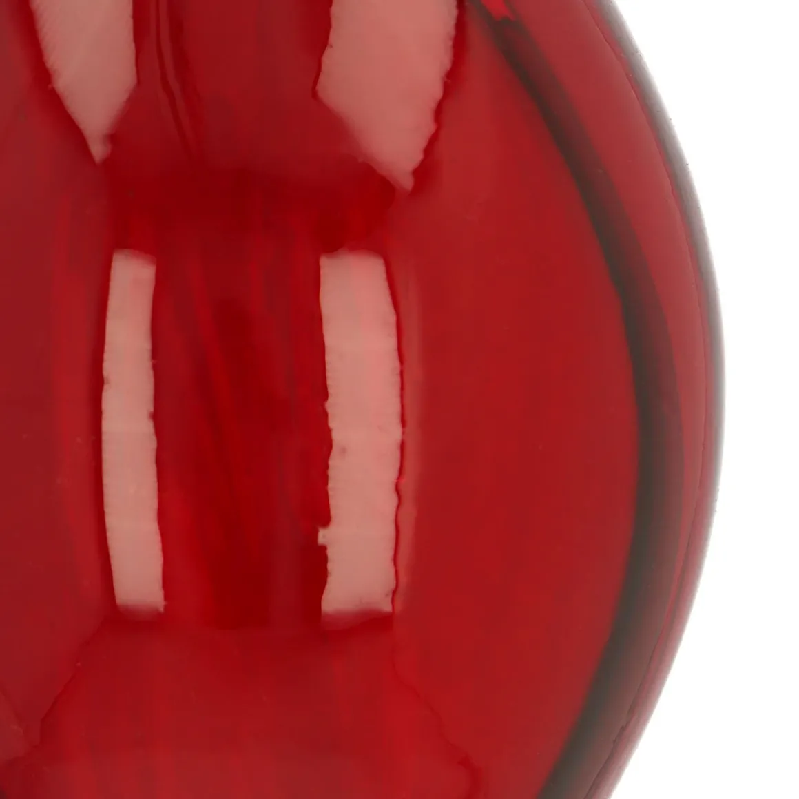 Rode Kerstpegel Met Traditionele Swirls