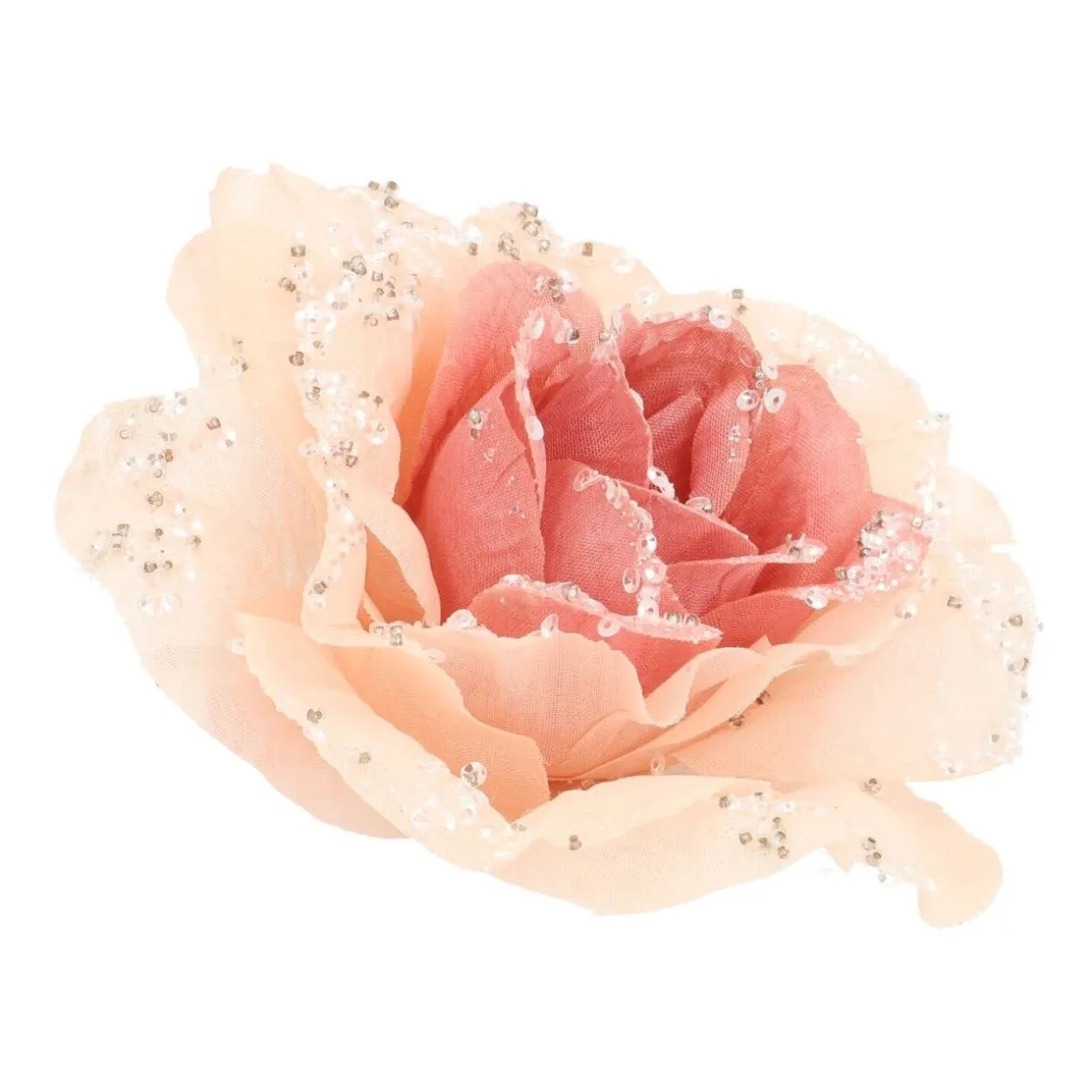 Roos Op Clip Oudroze 12 Cm