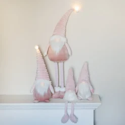 Roze Gnome Met Grappige LED-muts