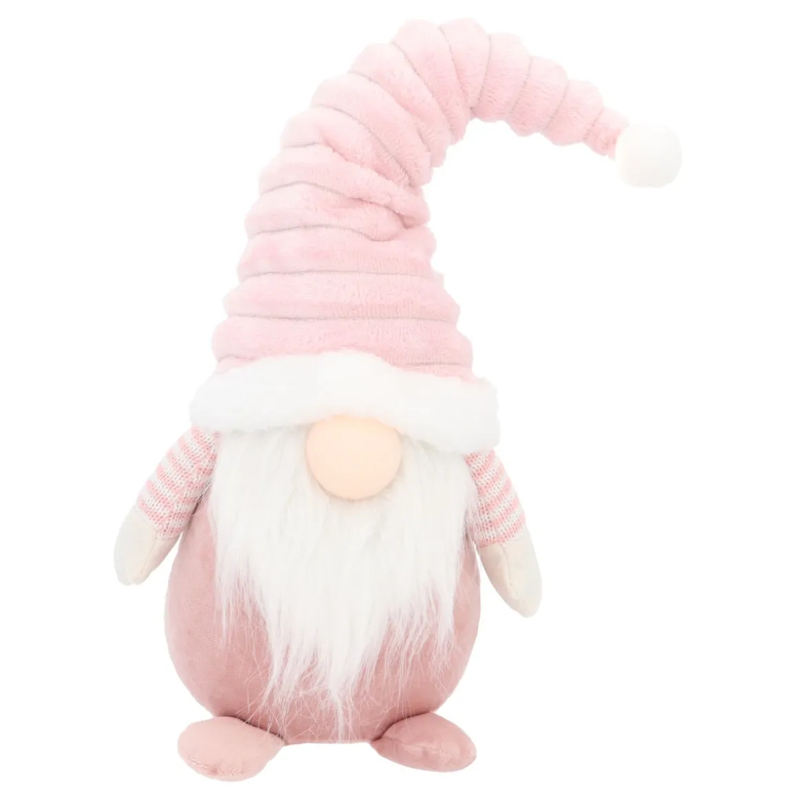 Roze Gnoom Met Verlichte Muts En Vrolijke Outfit