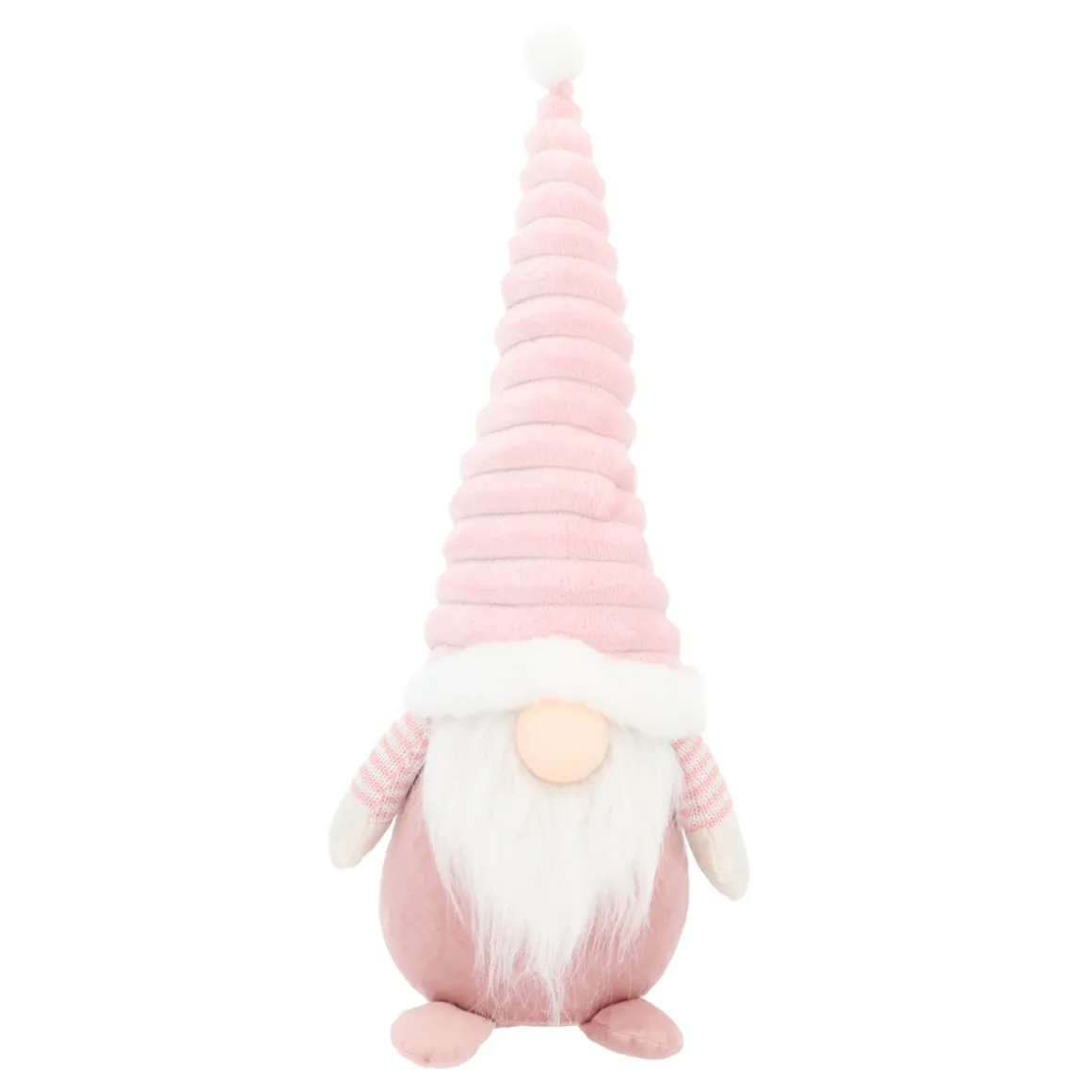 Roze Gnoom Met Verlichte Muts En Vrolijke Outfit