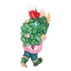 Schattig Konijn In Winteroutfit Kersthanger