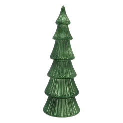 Sfeervolle Diepgroene Led-kerstboom Met Laagjes
