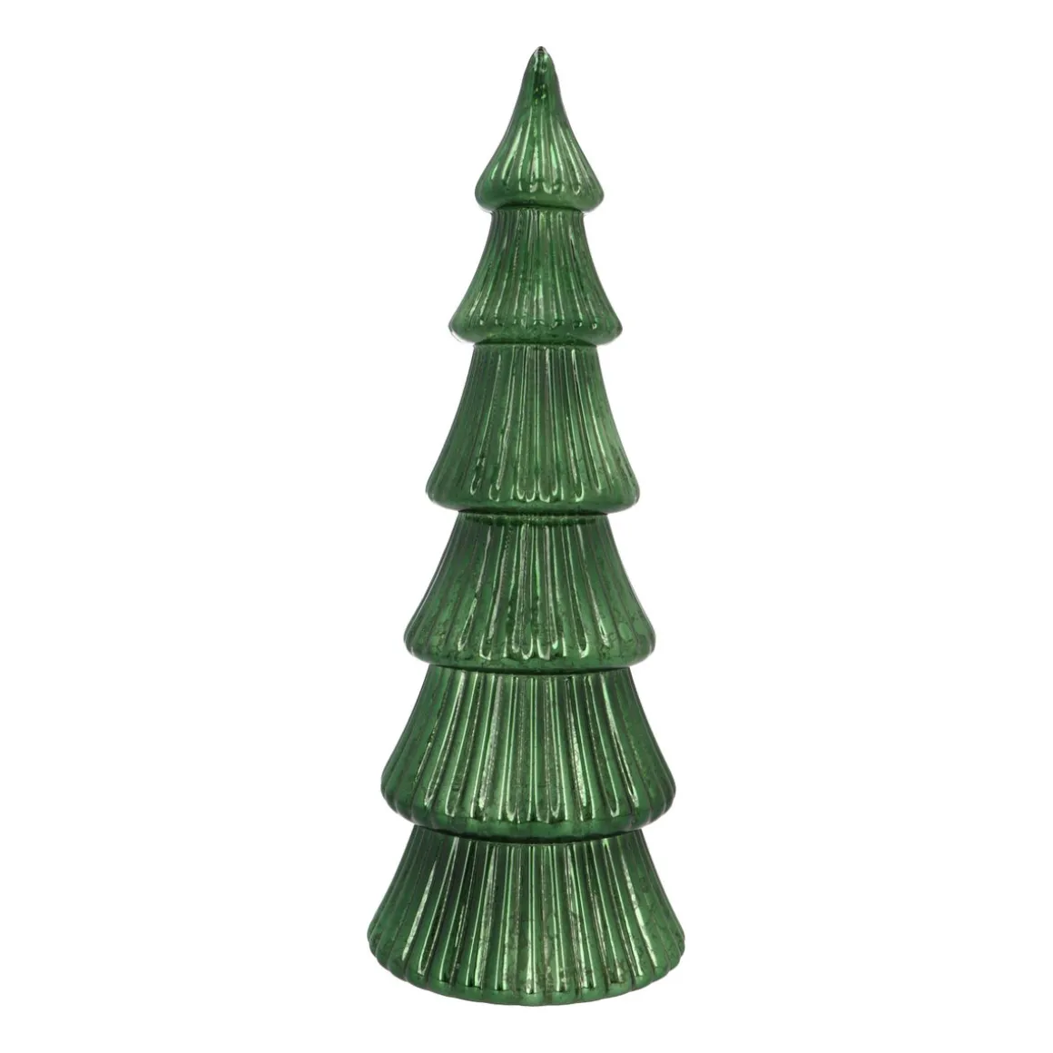 Sfeervolle Diepgroene Led-kerstboom Met Laagjes