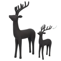 Sierlijk Zwart Rendierbeeldje
