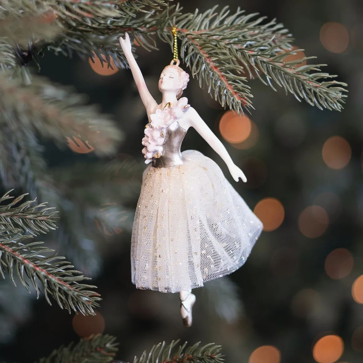 Sierlijke Kersthanger Met Kanten Tutu
