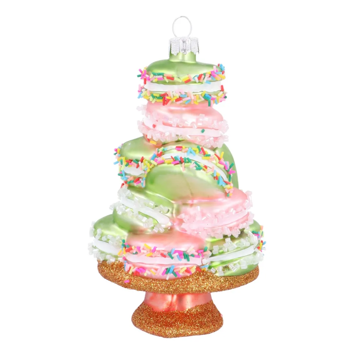 Smaakvolle Macaron Kersthanger In Pastelkleuren