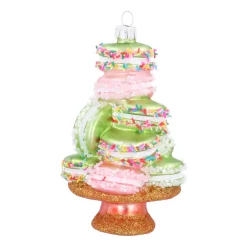 Smaakvolle Macaron Kersthanger In Pastelkleuren