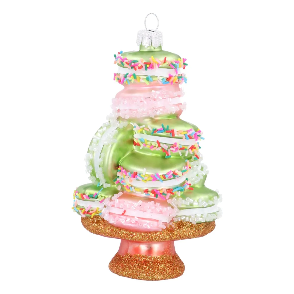 Smaakvolle Macaron Kersthanger In Pastelkleuren