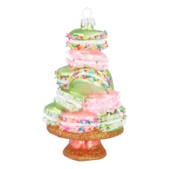 Smaakvolle Macaron Kersthanger In Pastelkleuren