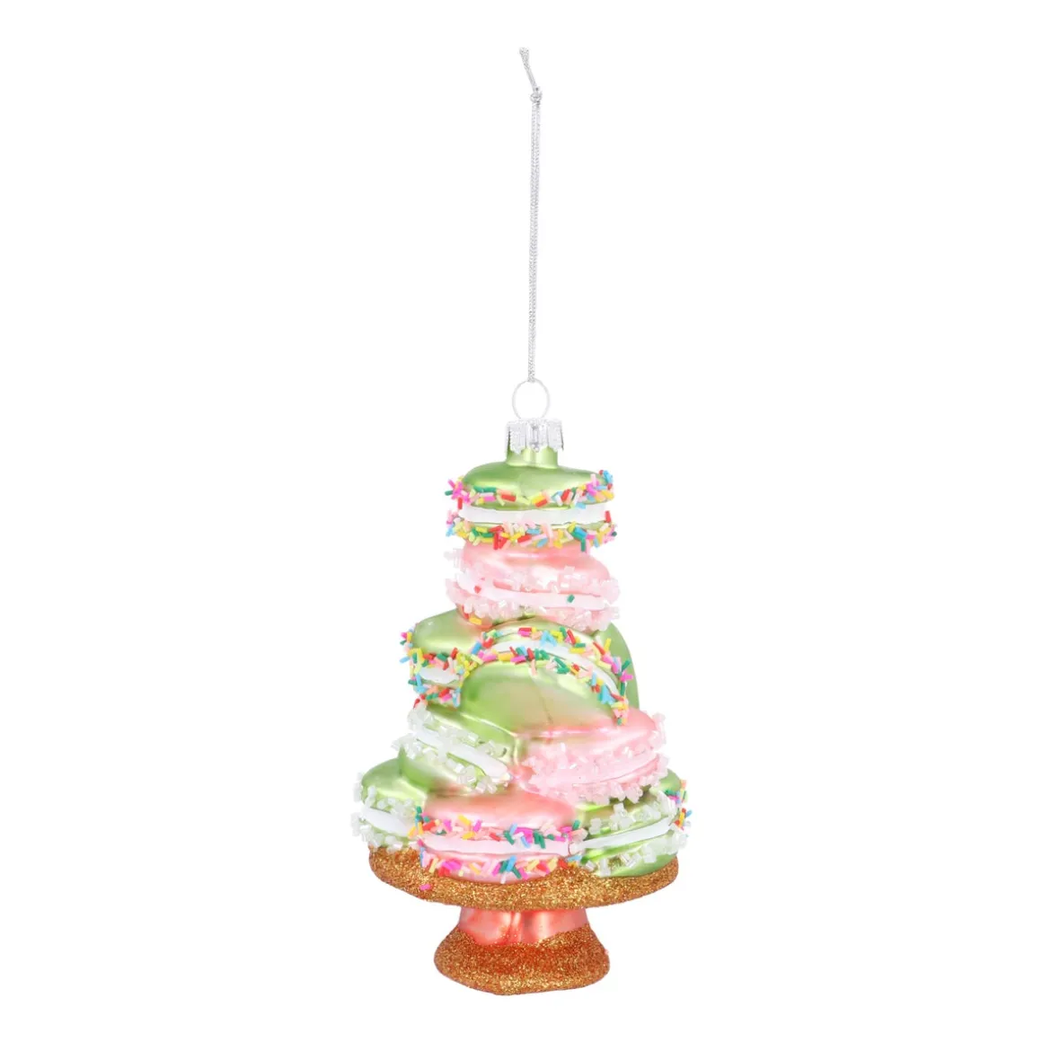 Smaakvolle Macaron Kersthanger In Pastelkleuren