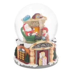 Sneeuwbol | Kerstman In Zijn Stoel | 14 Cm