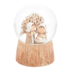 Sneeuwbol Met Kersttafreel | Muziek | ⌀9cm | 15 Cm Hoog