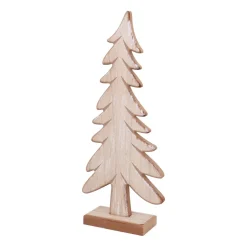 Speelse Houten Kerstboom Op Standaard