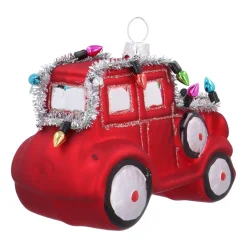 Speelse Rode Oldtimer Kersthanger