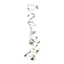 Spiraalslinger Met Sterren Champagne 750cm Glanzend