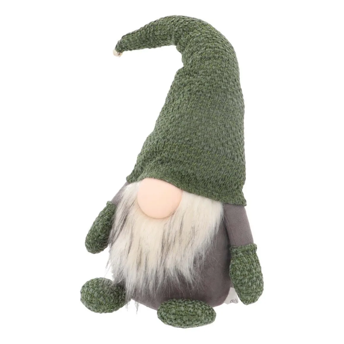 Staande Gnoom | Groen | Stof | 42 Cm
