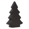 Staande Porseleinen Kerstboom | 16,5 Cm | Mat Zwart