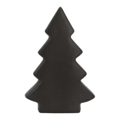 Staande Porseleinen Kerstboom | 16,5 Cm | Mat Zwart