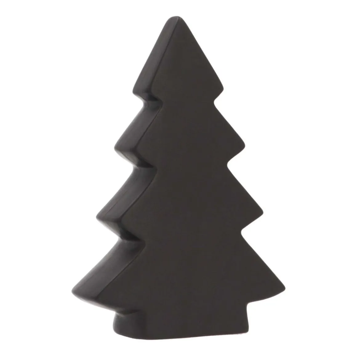 Staande Porseleinen Kerstboom | 20 Cm | Mat Zwart