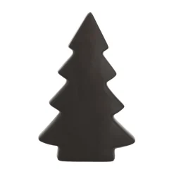 Staande Porseleinen Kerstboom | 20 Cm | Mat Zwart