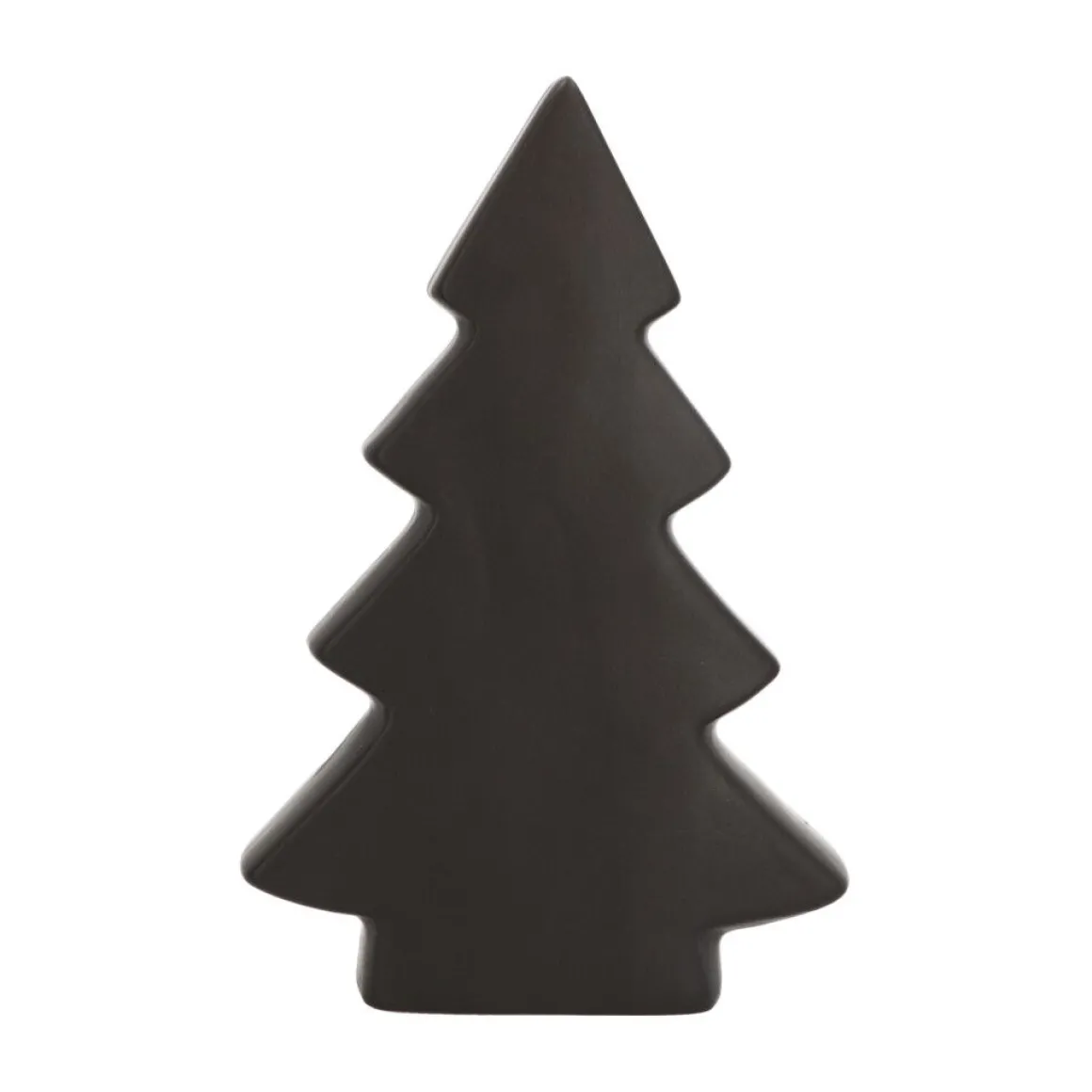 Staande Porseleinen Kerstboom | 20 Cm | Mat Zwart