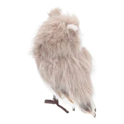 Staande Uil | Lichtbruin | Pluizig 'faux Fur' | 23cm