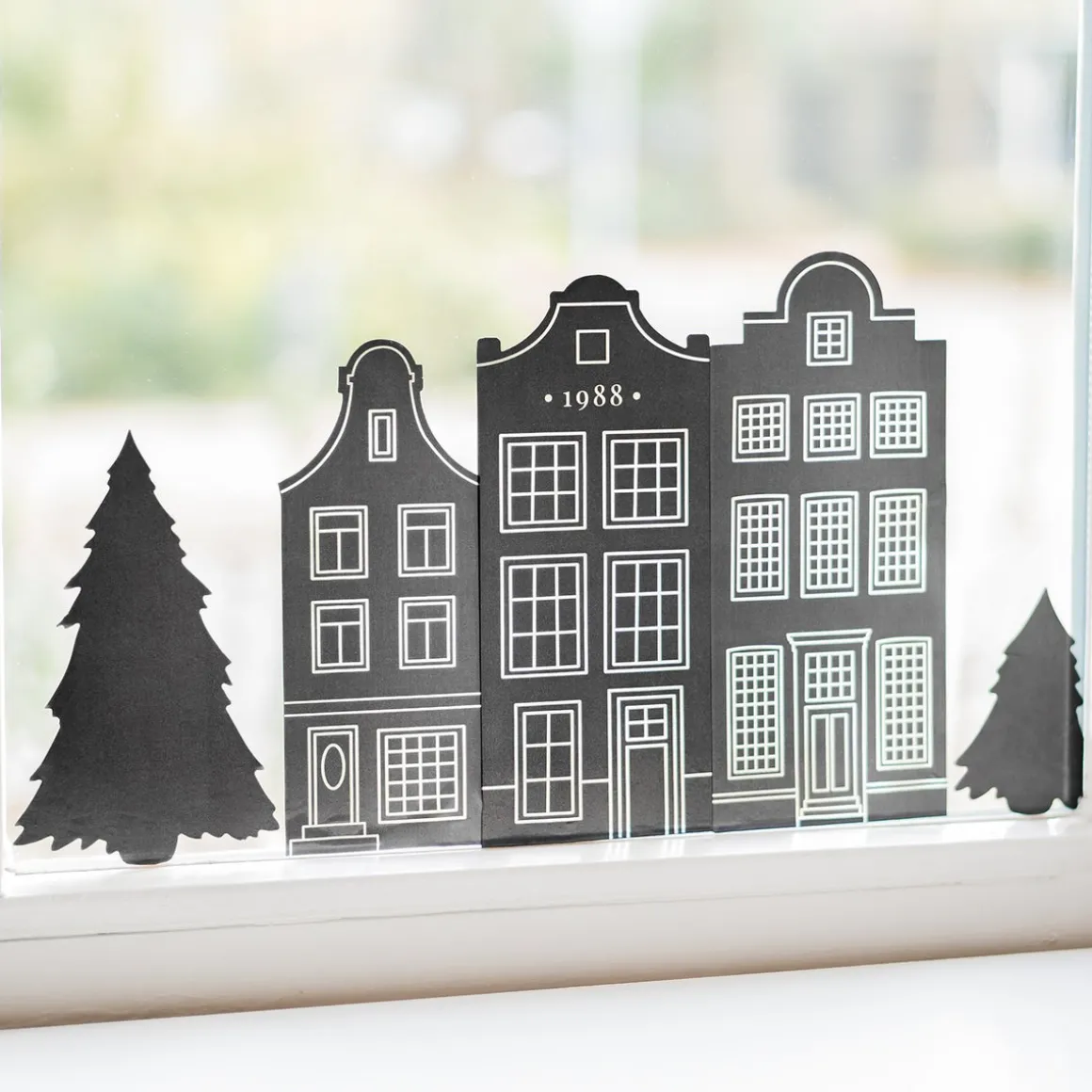 Statische Raamstickers Zwart (op Vel)